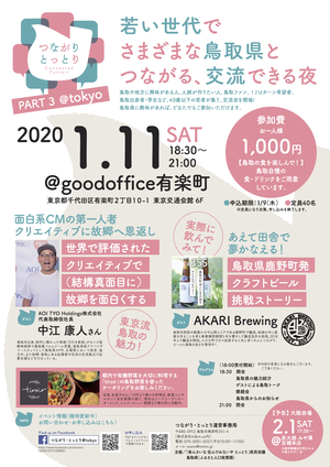 都会×鳥取 若者交流会 〜つながり･とっとりinTOKYO〜