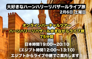 お家から大好きなハーンハリーリバザール大スークをLIVEエジプトオンライン旅行