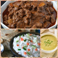 本場のナダンビーフカレー✨🍛&インディアンサラダ&スパイスポテトスープ✨👳