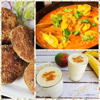 本場のエビカレー❗&スパイスコロッケ✨&バナナソイラッシー😍