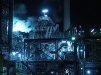 鳥羽下水処理場　夜景撮影工場萌え！！