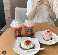 サクッとスタバ会🍓✨
