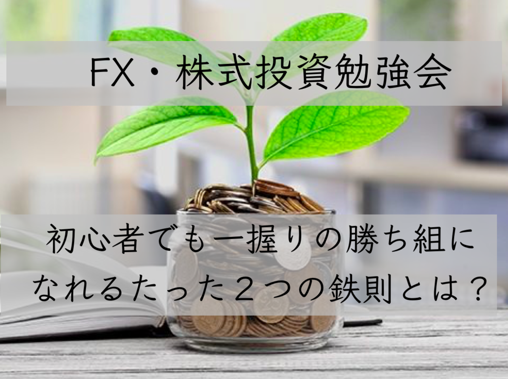 【新宿】FX・株式投資勉強会　～投資で収入を手にしたい人たちへ贈る初心者でも一握りの勝ち組になれる投資法～