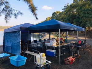 【バーベキュー屋直伝】BBQ川の流れを聞きながら、豚汁もあるよ！３月まで後6日