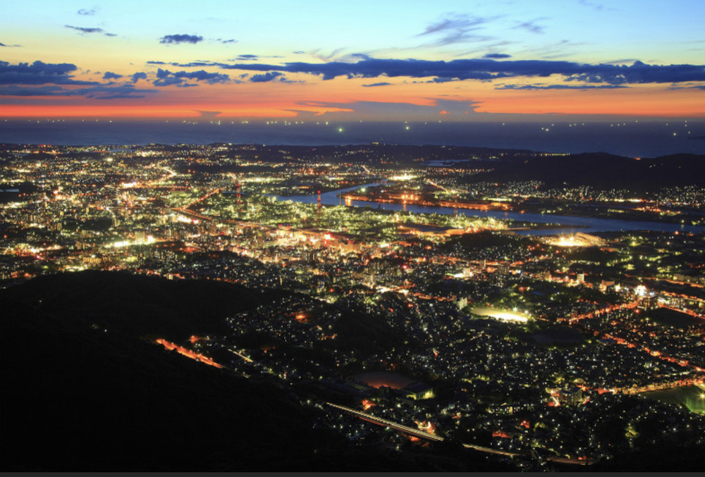皿倉山サンセット登山&100億㌦の夜景