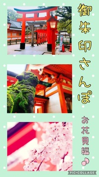 お花見🌸御朱印さんぽ♪😆⛩
