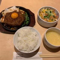 【矢場町】焼肉屋でハンバーグランチ