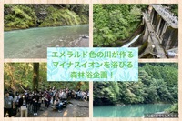 【森林浴×東京/鳩ノ巣渓谷】エメラルド色の川が作るマイナスイオン散策企画！先着20名限定！※他のところでも募集してるので予告なく〆切あり