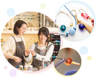 トンボ玉ガラス工芸体験&ランチ会