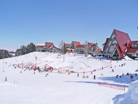 まぶしい日差しの下、Tシャツ姿で春を満喫しながらホテルとゲレンデ直結の上越国際で春スキーを楽しみましょう！😉