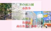 【吉祥寺＆井の頭公園開催  ¥500円〜】吉祥寺街探索🏙＆食べ歩きグルメ🍖  ✖︎  井の頭公園散歩