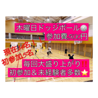 【現在14名(初参加5名)】ドッジボール⭐️初参加＆未経験者大歓迎⭐️遅刻OK！【友達作り＆運動不足解消しよう！】