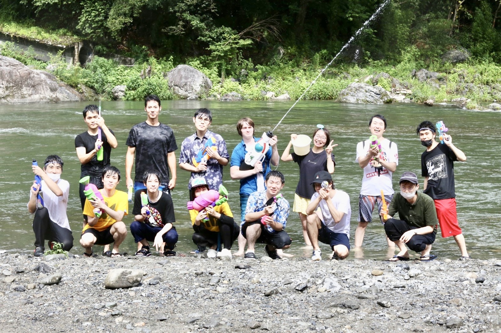 【中止】夏の特大企画🏖 多摩川上流でみんなで川遊びをしよう！ 〜スーパーイカした武器で的を狙え！🏄‍♂️〜