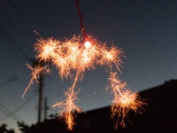 みんなで花火しよう！夏の思い出作り。雨なら高架下でやります