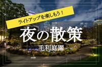 【大人の楽しみ、夜散歩。】六本木ヒルズ内の庭園！ライトアップされた毛利庭園を歩こう！