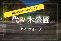 【代々木公園ナイトウォーク】緑あふれる広大な公園で、のんびりと夜散歩。