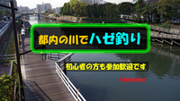 初心者の方も大歓迎🔰12／10(土)12:00〜18:00都内の川でハゼ釣り
