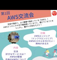 ✨👨‍👩‍👧第1回 AWS交流会♪🍎🍀（協賛:Bity♪）