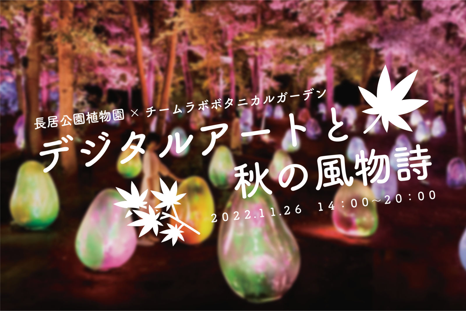 【大阪/長居公園】デジタルアートと秋の風物詩【男女2人で企画】