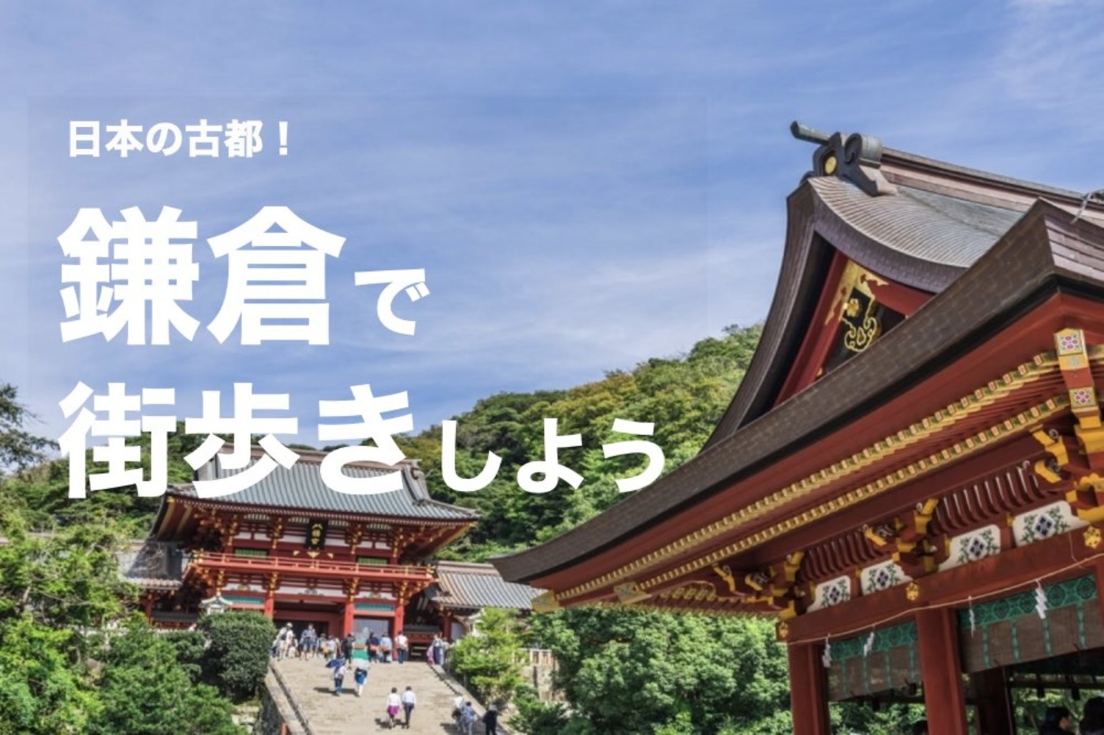 【鎌倉×散策】日本の古都！鶴岡八幡宮までの道を楽しく歩こう～！