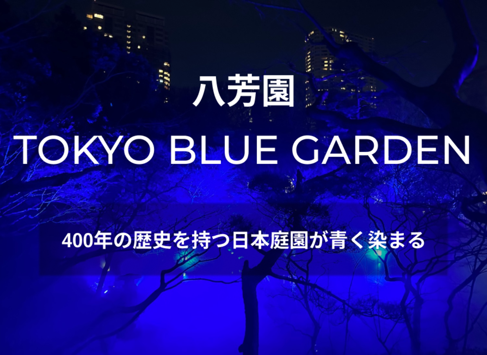 八芳園 TOKYO BLUE GARDENの散歩とカフェ ラ・ボエム白金　【第二回】