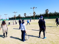 2月19日 日曜 垂水テニス会 初級、中級の2面 13時からの3時間