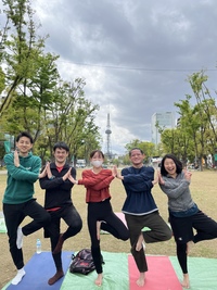 パークヨガ@久屋大通公園（4/22）