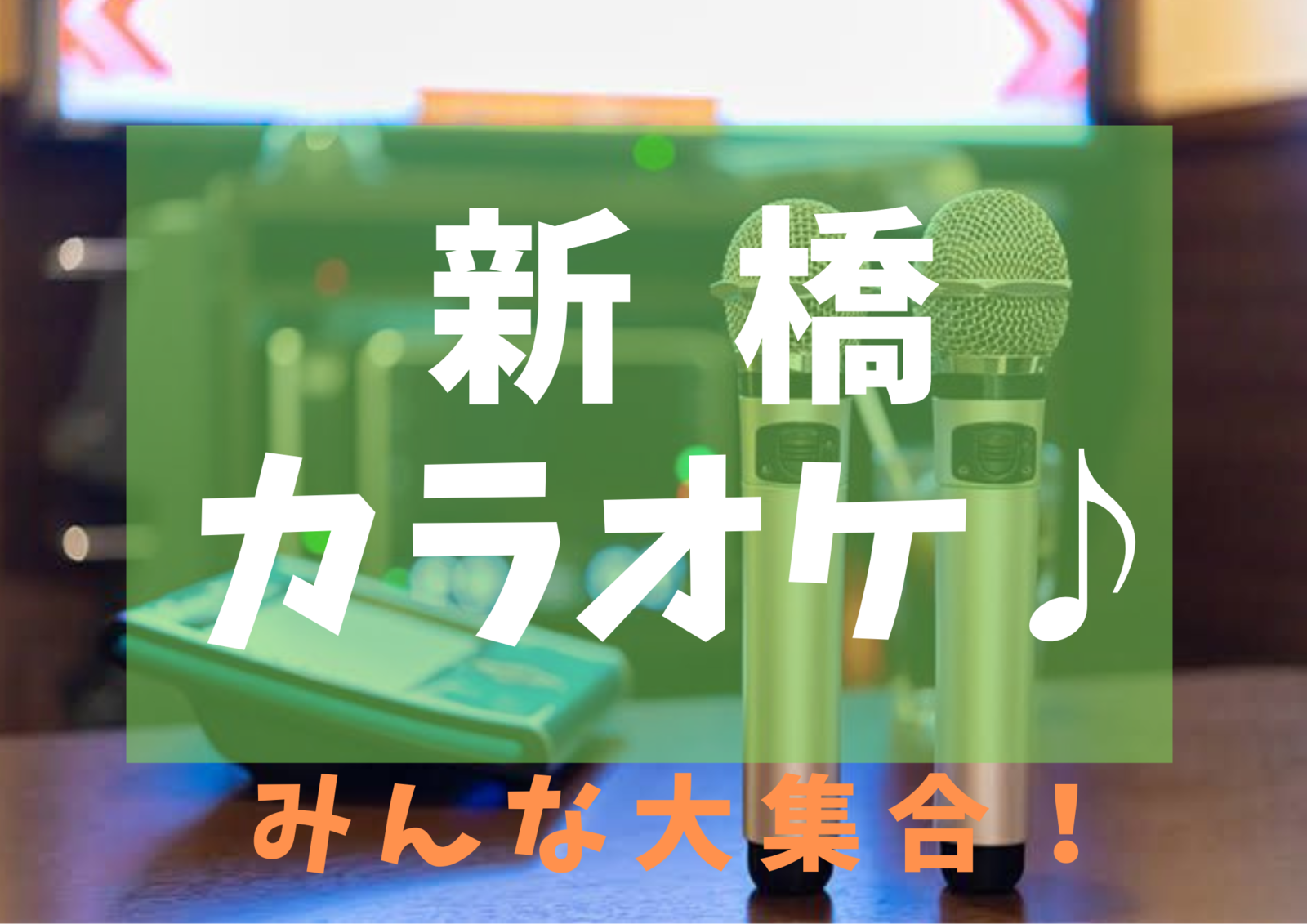 女性主催🌸【平成カモ〜ん】新橋deカラオケ🎤カラ友 募集🎶