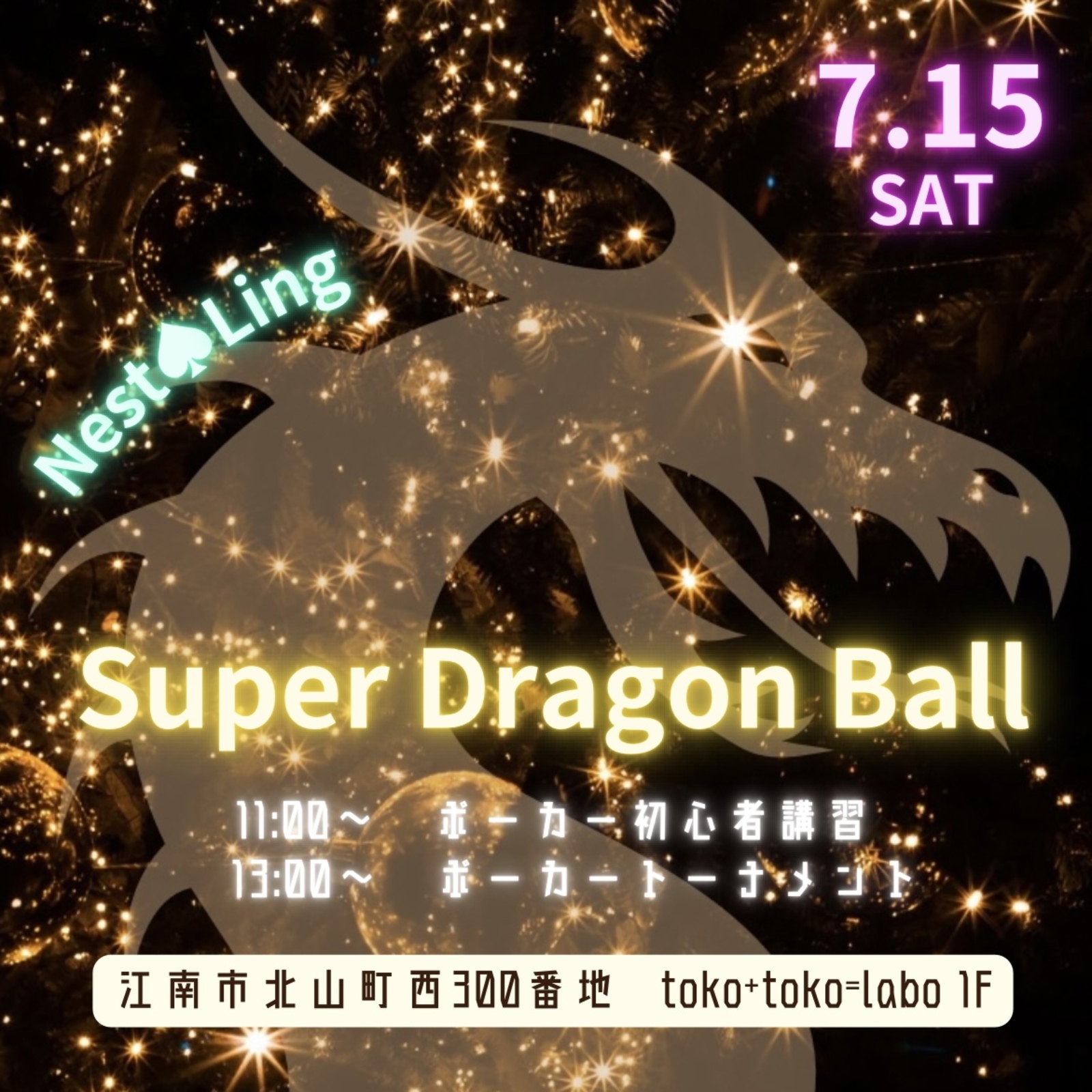 第5回 江南ポーカー Nest♠︎Ling「Super Dragon Ball」