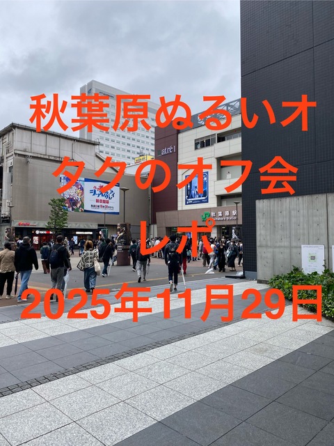 秋葉原ぬるいオタクのオフ会レポ11回目