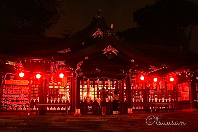 第23回オフ会 検見川神社の竹あかり