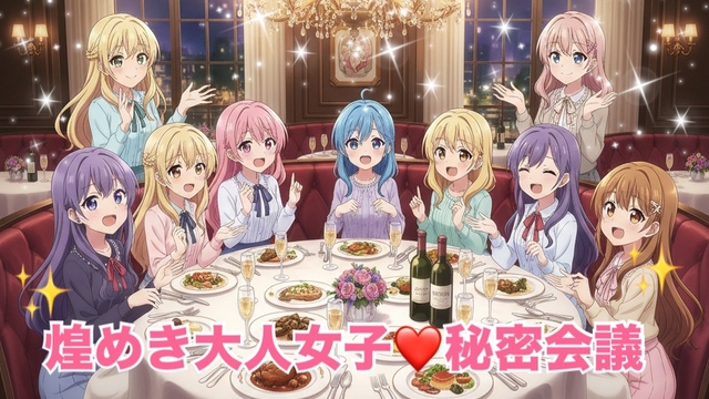 【素敵大人女子と戯れたい女性主催】煌めき大人女子秘密会議!1日1組限定サングリアタワー確約!年度末リセット&美容トーク