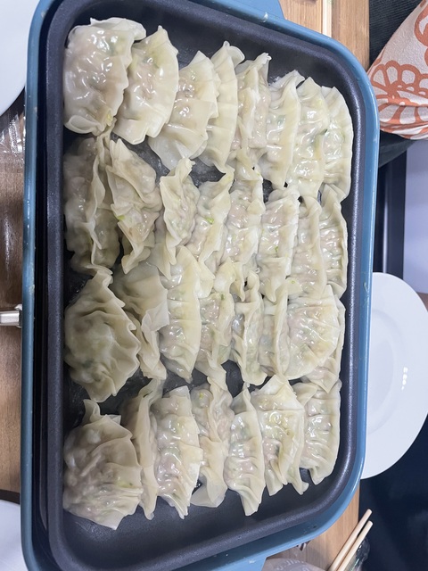3/19餃子パーティー🥟 ̖́-