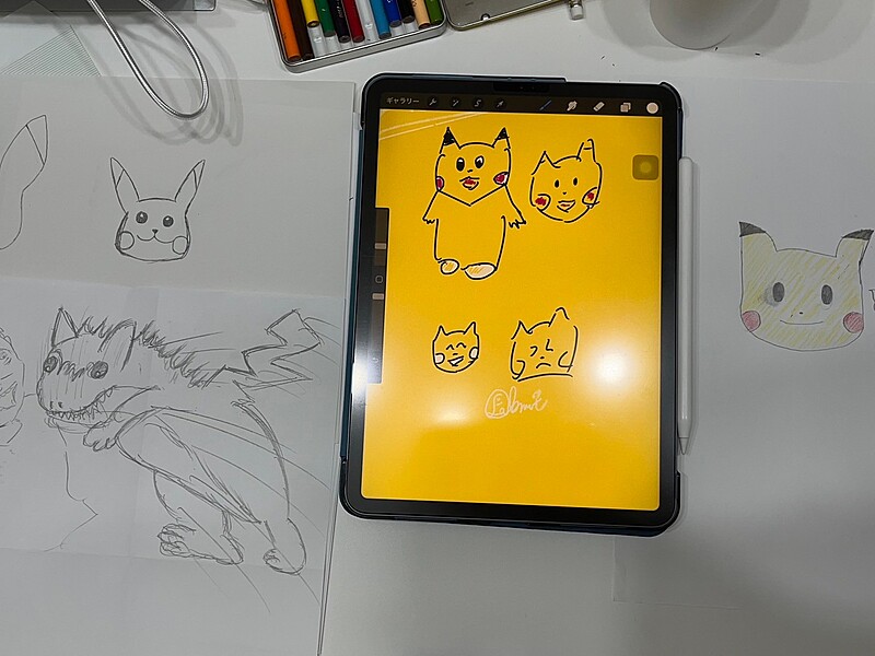 これまでのお絵描き会の作品