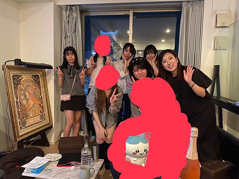 新宿タワーマンションパーティーの様子