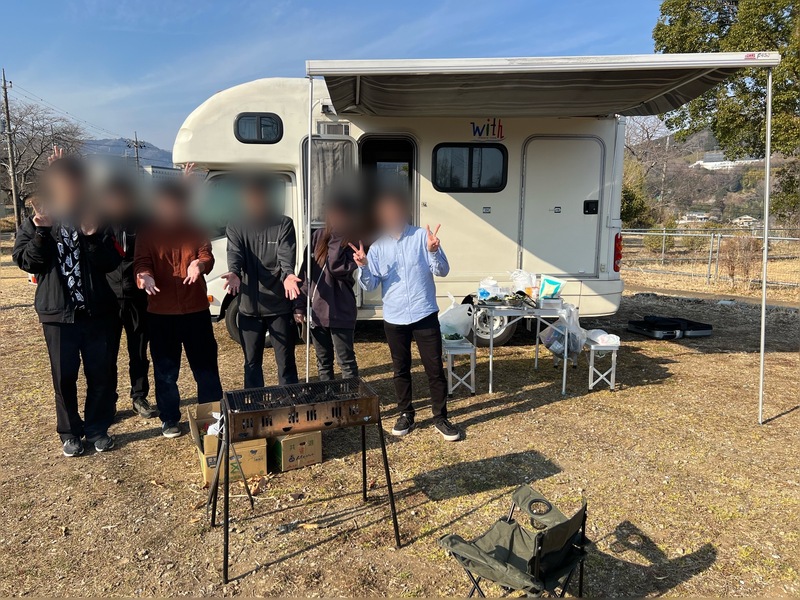 キャンピングカーでデイキャンプ！！