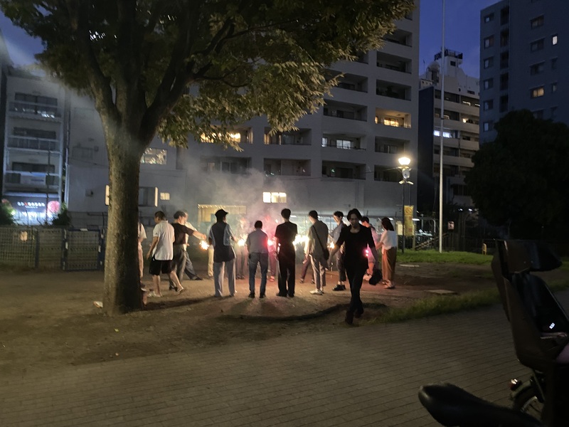 夏の終わりの手持ち花火会　2025/09/06 