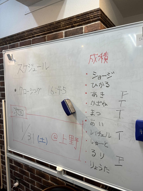 2026/01/18第10回ボードゲームイベント@上野