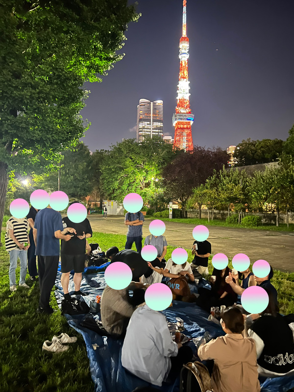 8/19東京タワー手持ち花火