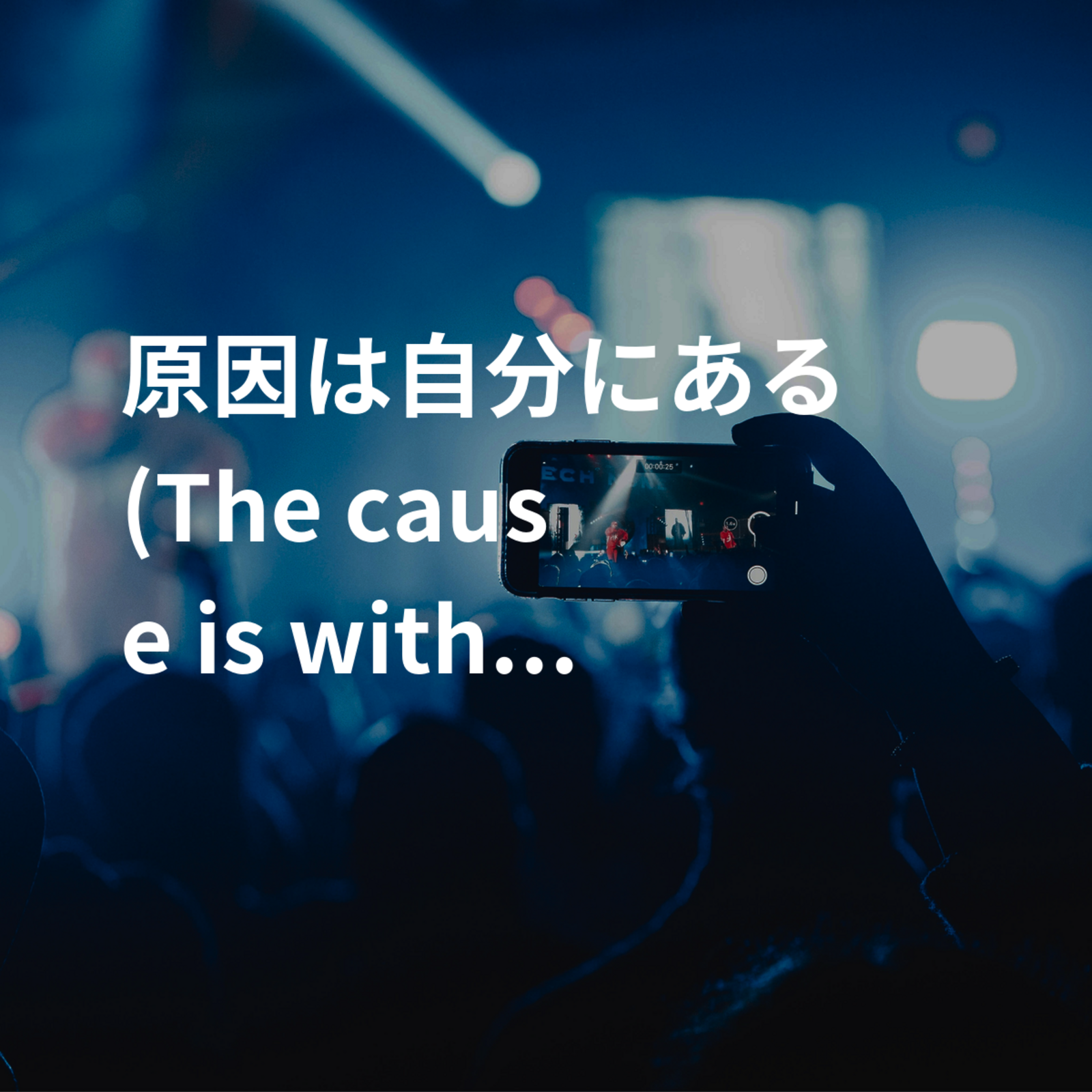 原因は自分にある (The cause is within myself)