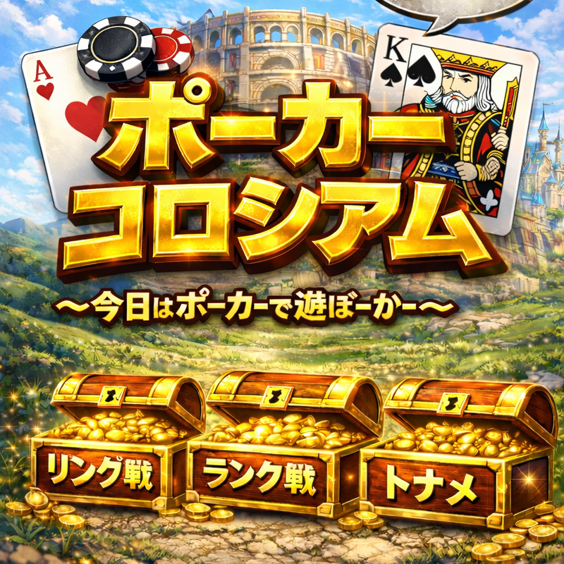ポーカーコロシアム♠️❤️〜今日はポーカーで遊ぼーかー!!〜
