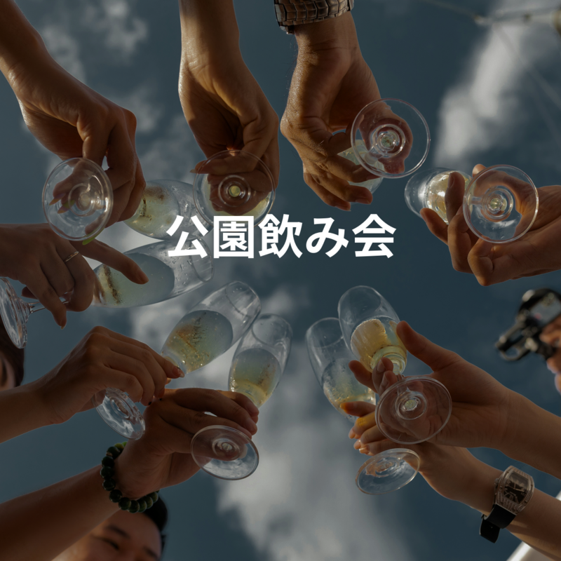 公園夜ピクニック