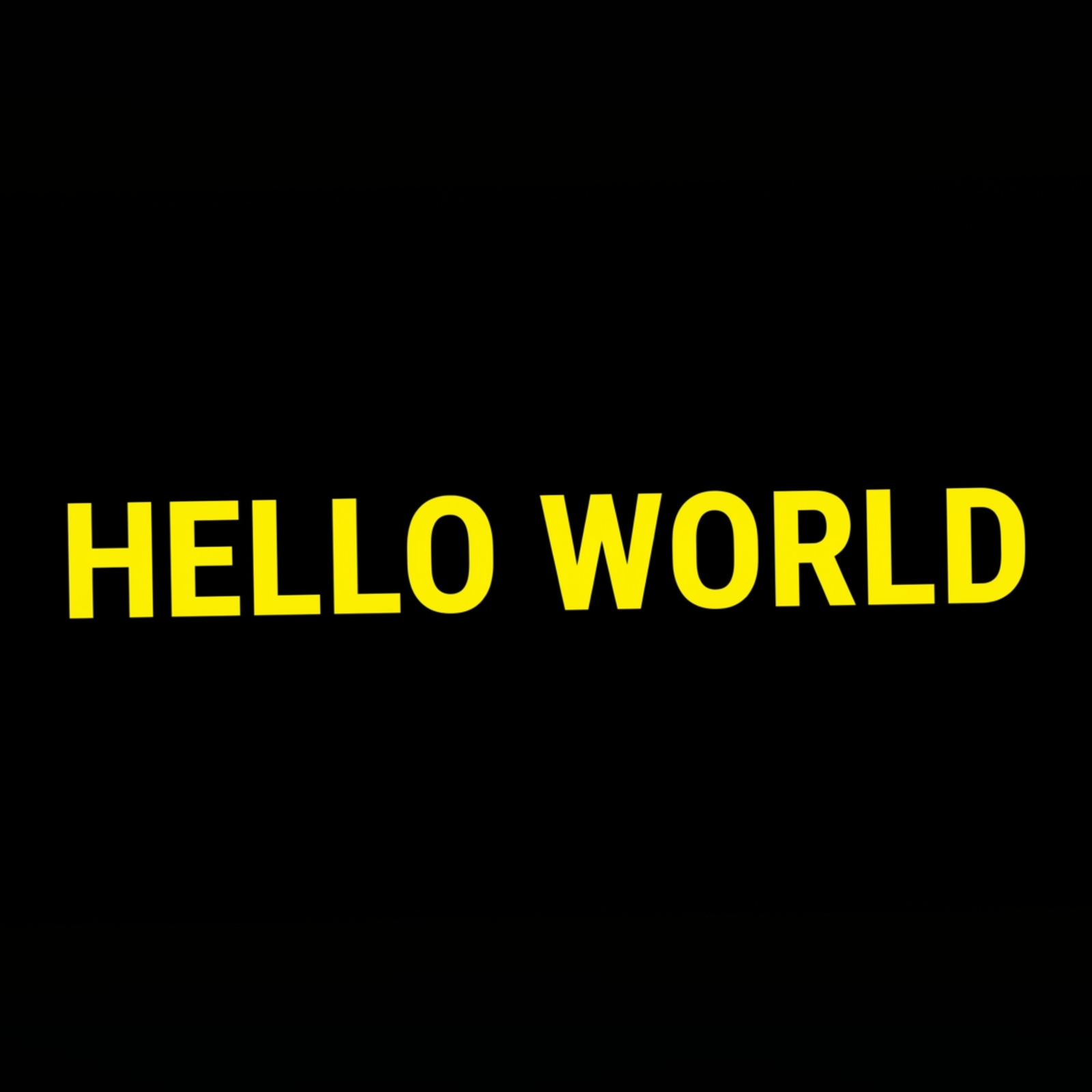 🌏HELLO WORLD