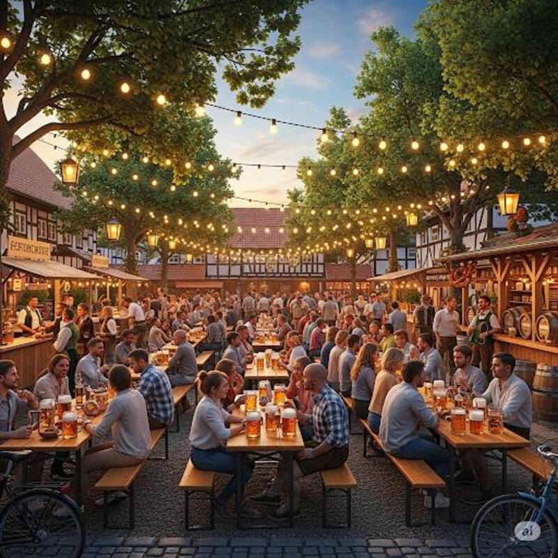 ビアガーデンはじめました～🍺