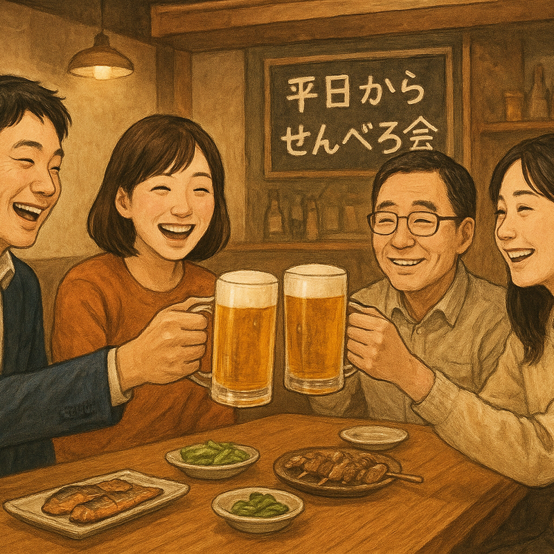 平日からせんべろ会