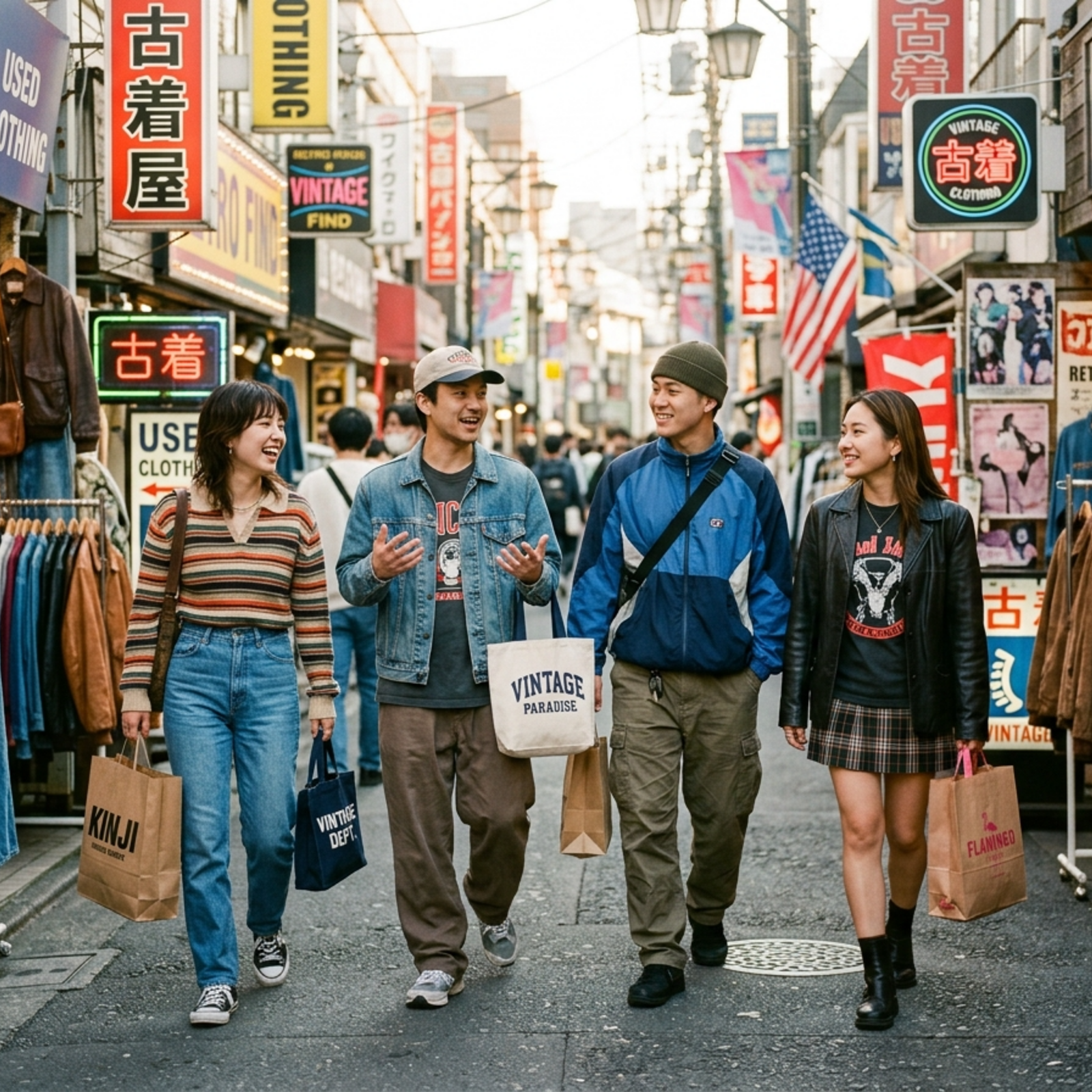 原宿〜代々木 古着屋巡り散歩会🌸春の東京で新しい自分を発見！