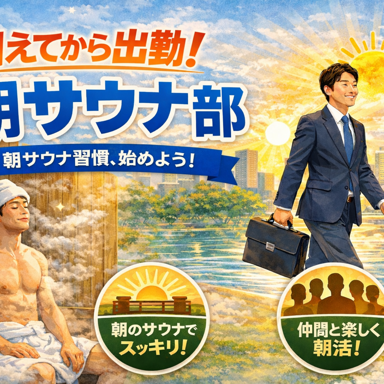 【1/15開催】渋谷駅近♨️早朝サウナ体験会！平日朝のリフレッシュを贅沢に楽しむ限定イベント