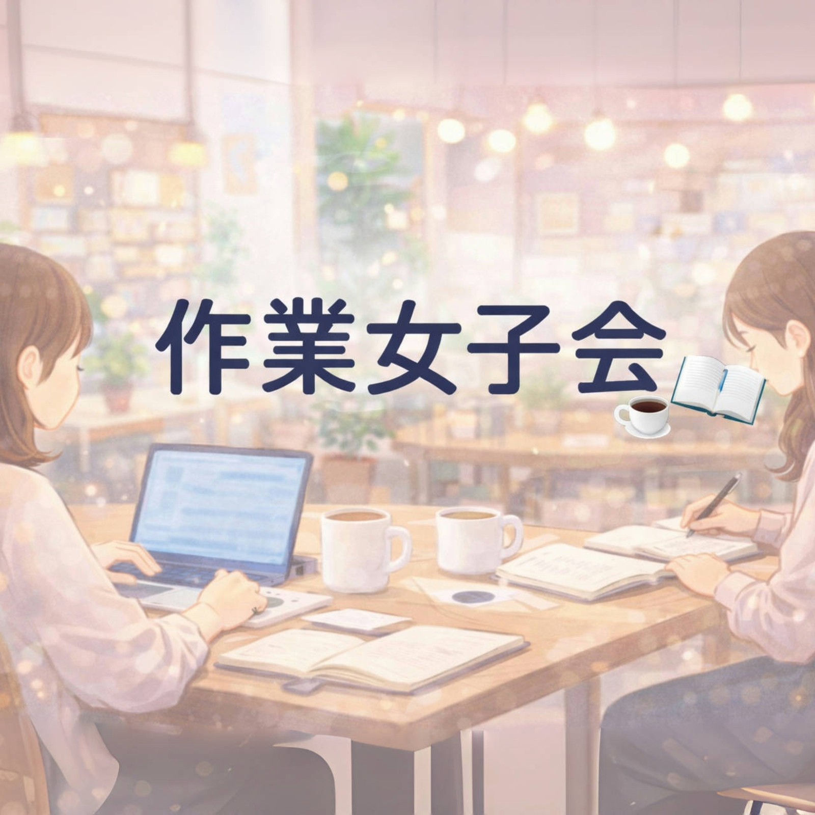 作業女子会☕️ 📓