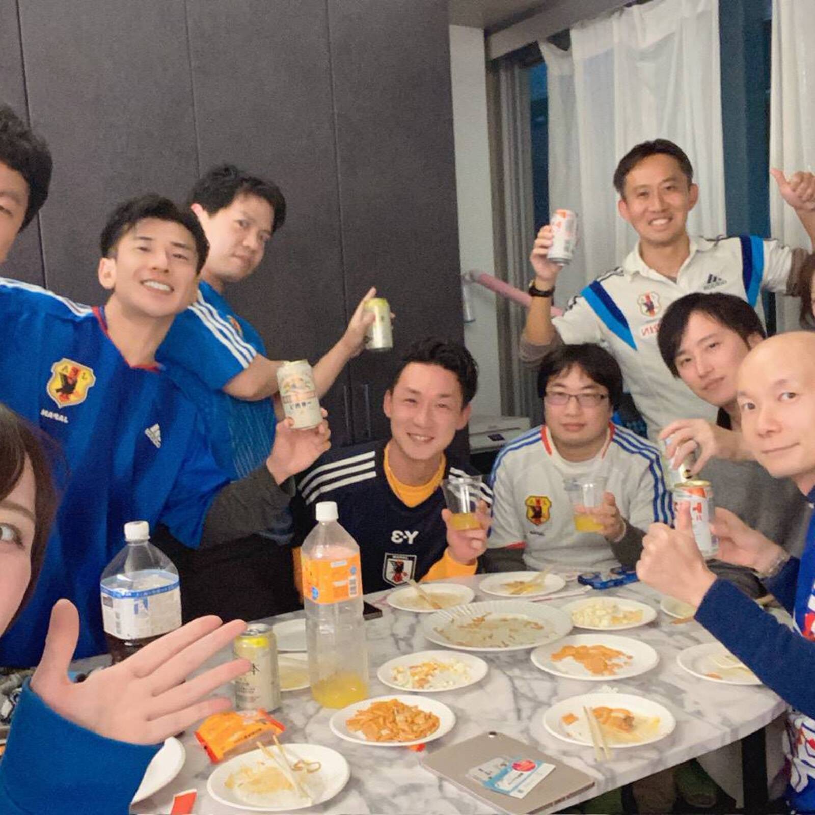 サッカー観戦飲み会