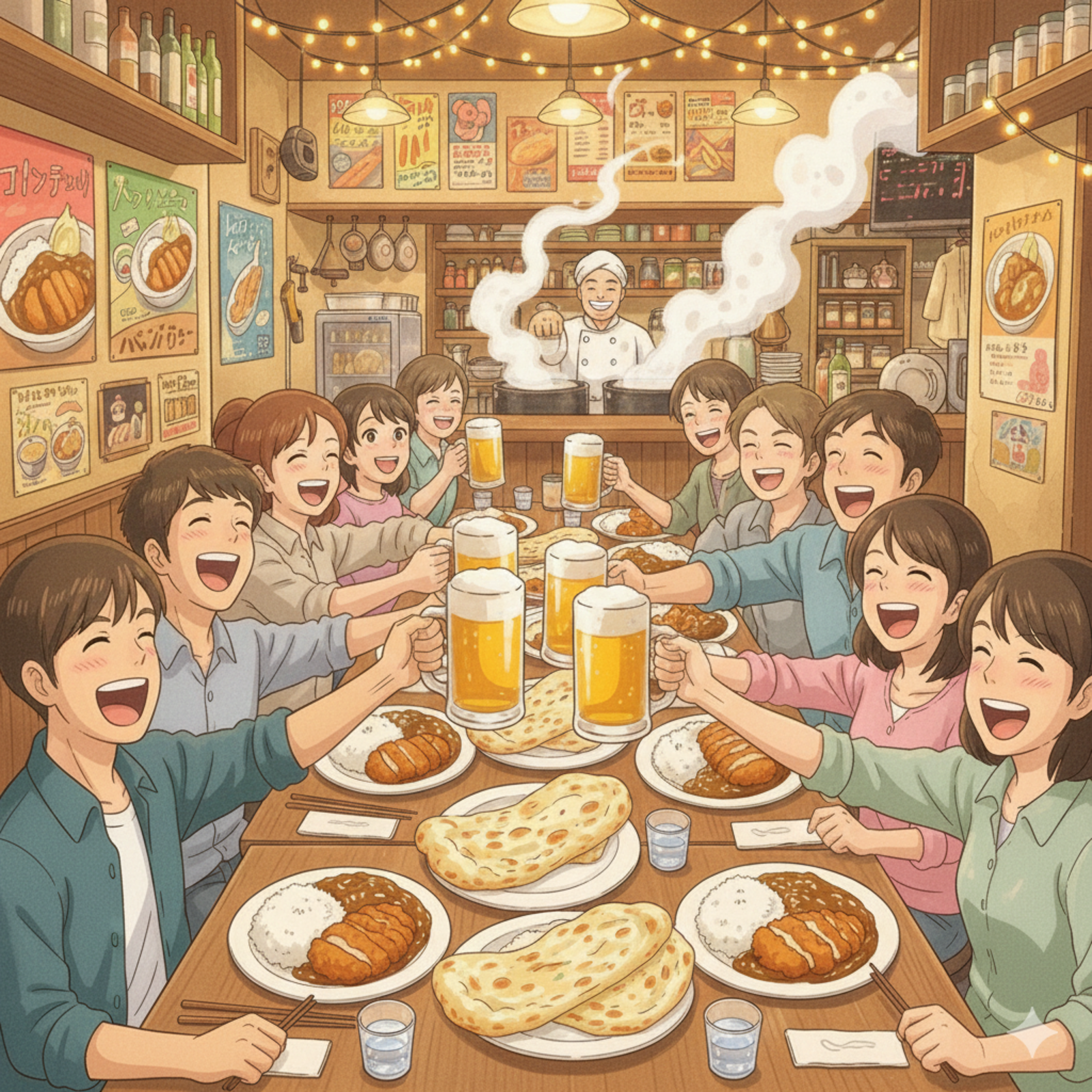 カレー屋さん貸切飲み会